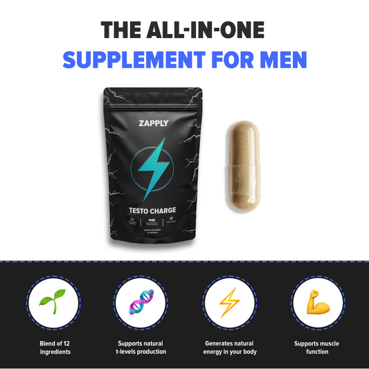 Testo Charge: 90 capsules + Free E-book
